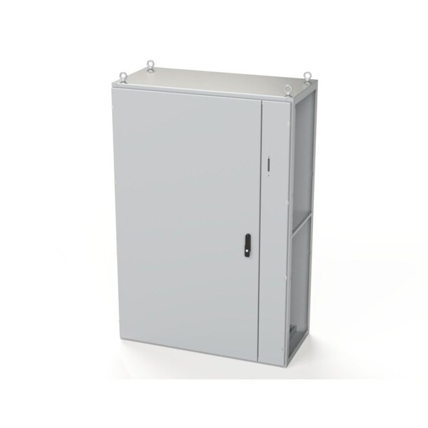 Saginaw Control & Engineering 3 Point Latch with Coinproof/Padlocking Swing Handle Electrical Enclosures, 70.87 in H, 22 in D SCE-SD181206LG - main